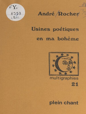 cover image of Usines poétiques en ma bohême